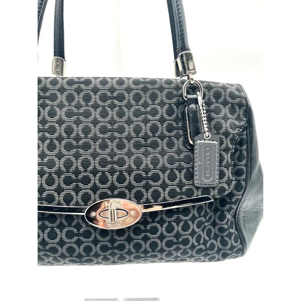 COACH Signature Turnlock Shoulder Bag, Structured Rare Opening